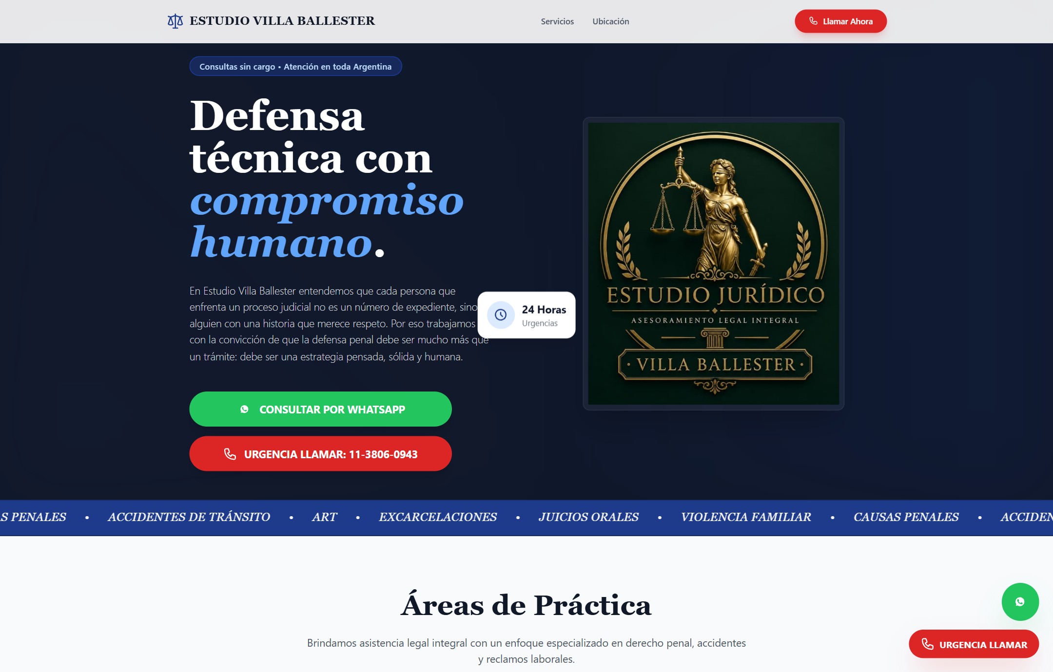 Página de Estudio Villa Ballester